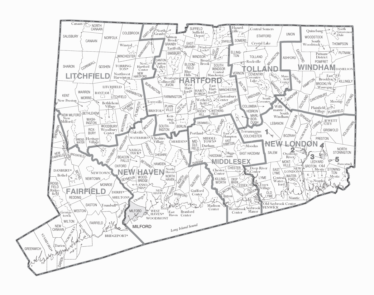 Connecticut Map