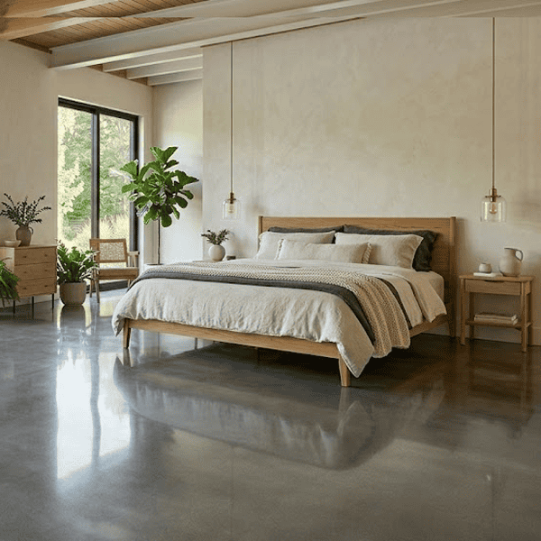polished concrete floor